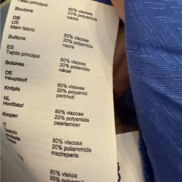 Maje Blue Ruffle Dress 38 - Picture 9 of 13